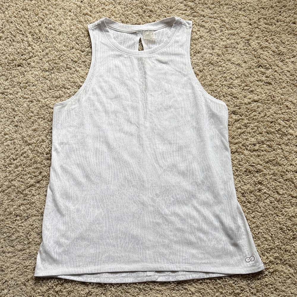 Calia Chic White Sleeveless Tank Top size Large